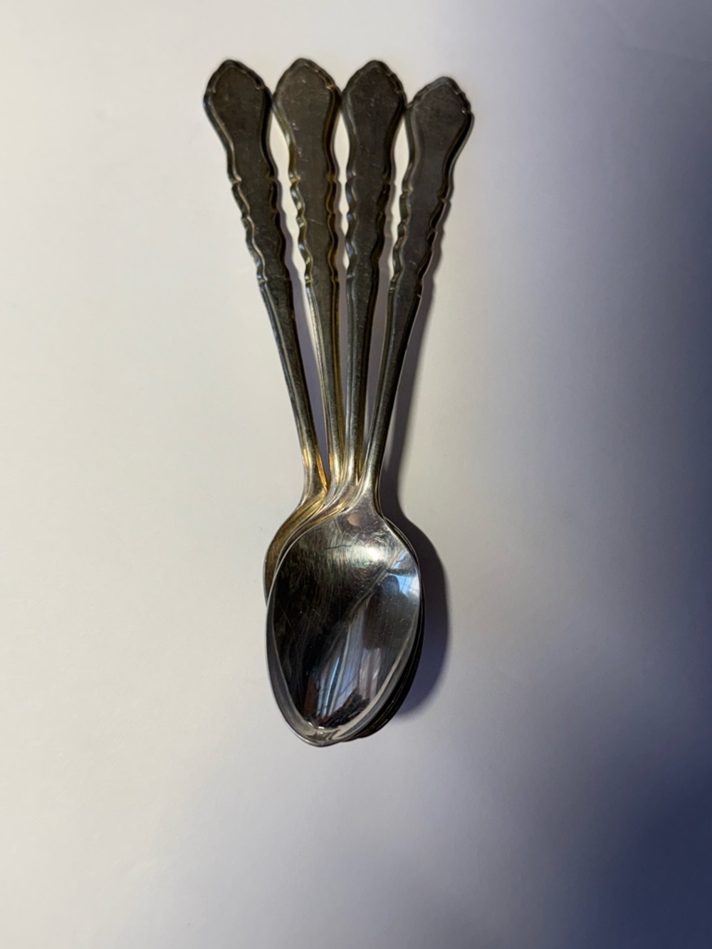 Vintage Silver-Tone Kitchen Scissors and Teaspoons Set - Silver - Picture 2 of 13